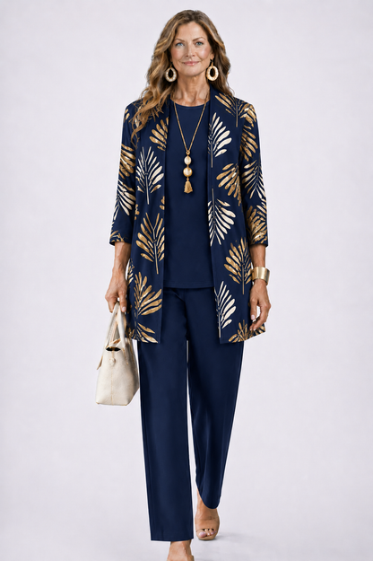 Daria 3-Piece Set | Relaxed Fit, Lightweight Fabric, Botanical Print 11