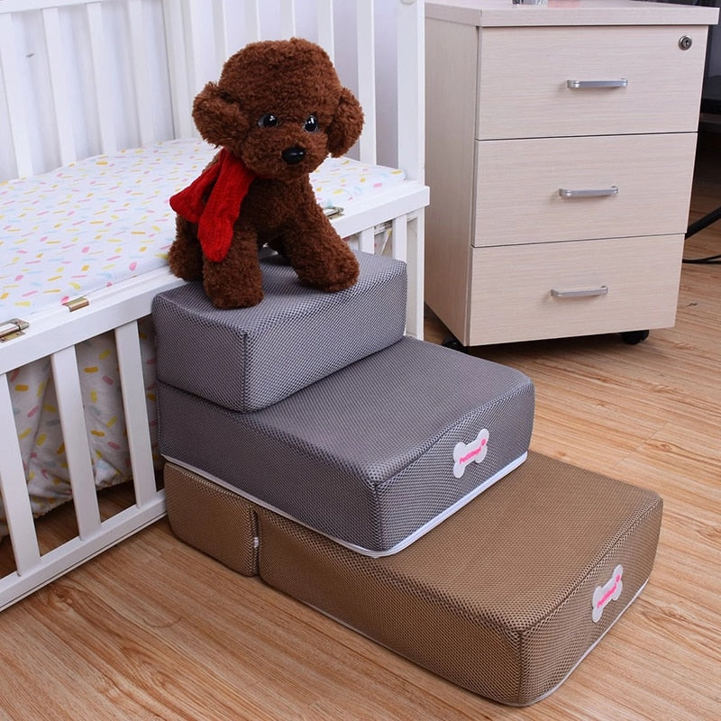 Dog stairs (2 levels) | Let your little one easily get onto the couch 2