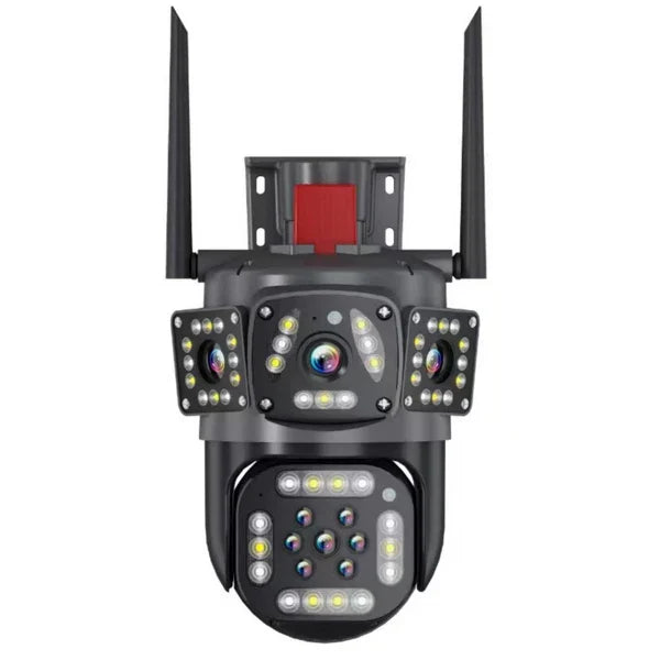 Dual Lens Outdoor Waterproof Wireless Wifi HD Triple Security Camera 6