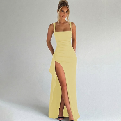 Elegant Square Neck Maxi Dress for Evening Events 9