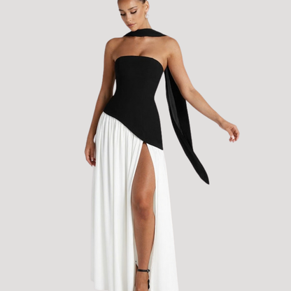Elegant Strapless Pleated Maxi Dress for Prom and Evening Events 7
