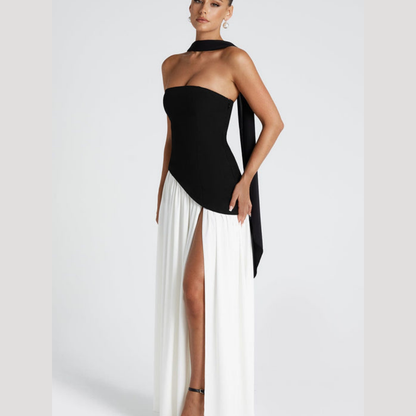 Elegant Strapless Pleated Maxi Dress for Prom and Evening Events 9