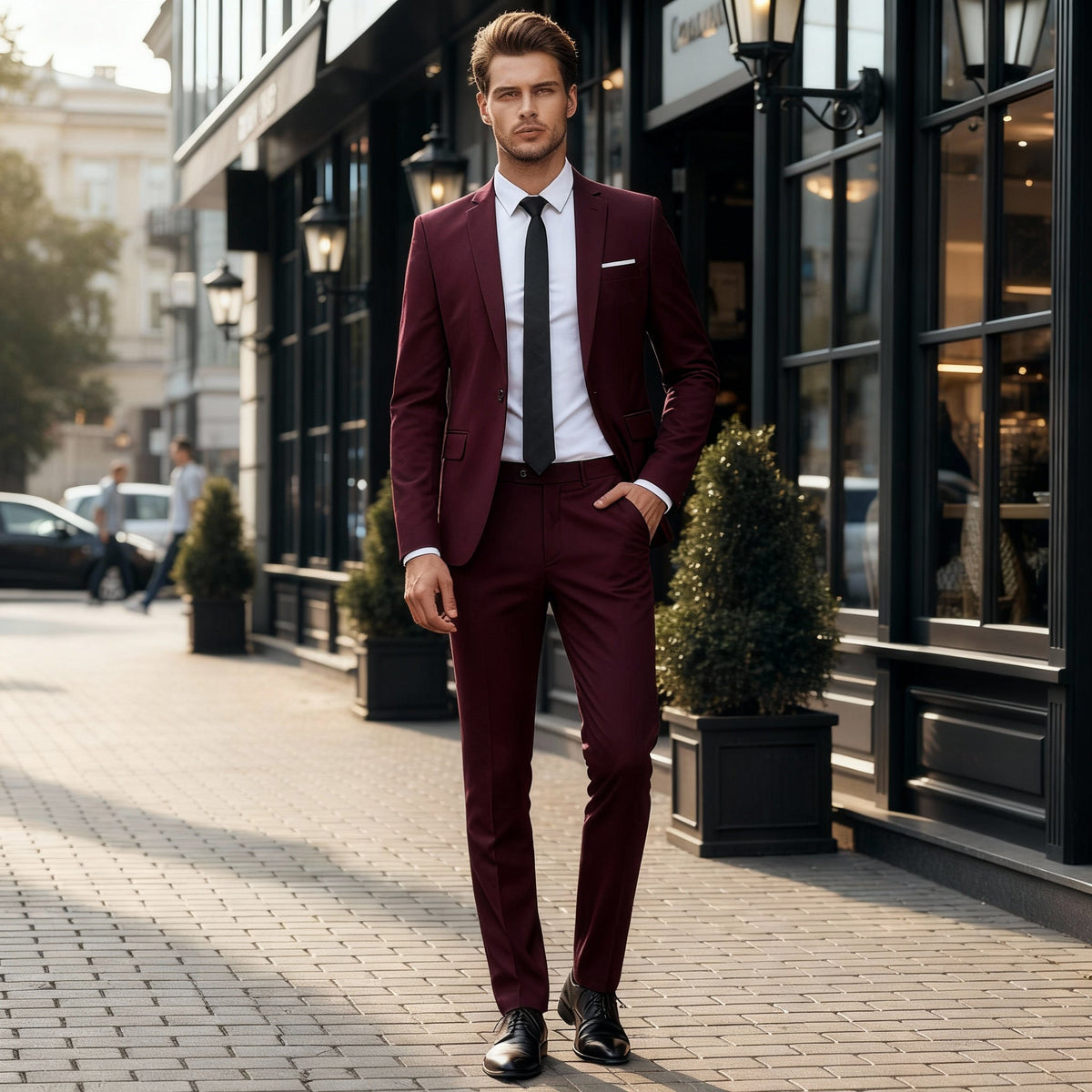 Men's Slim Cut Suit Set