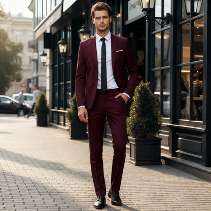 Men's Slim Cut Suit Set