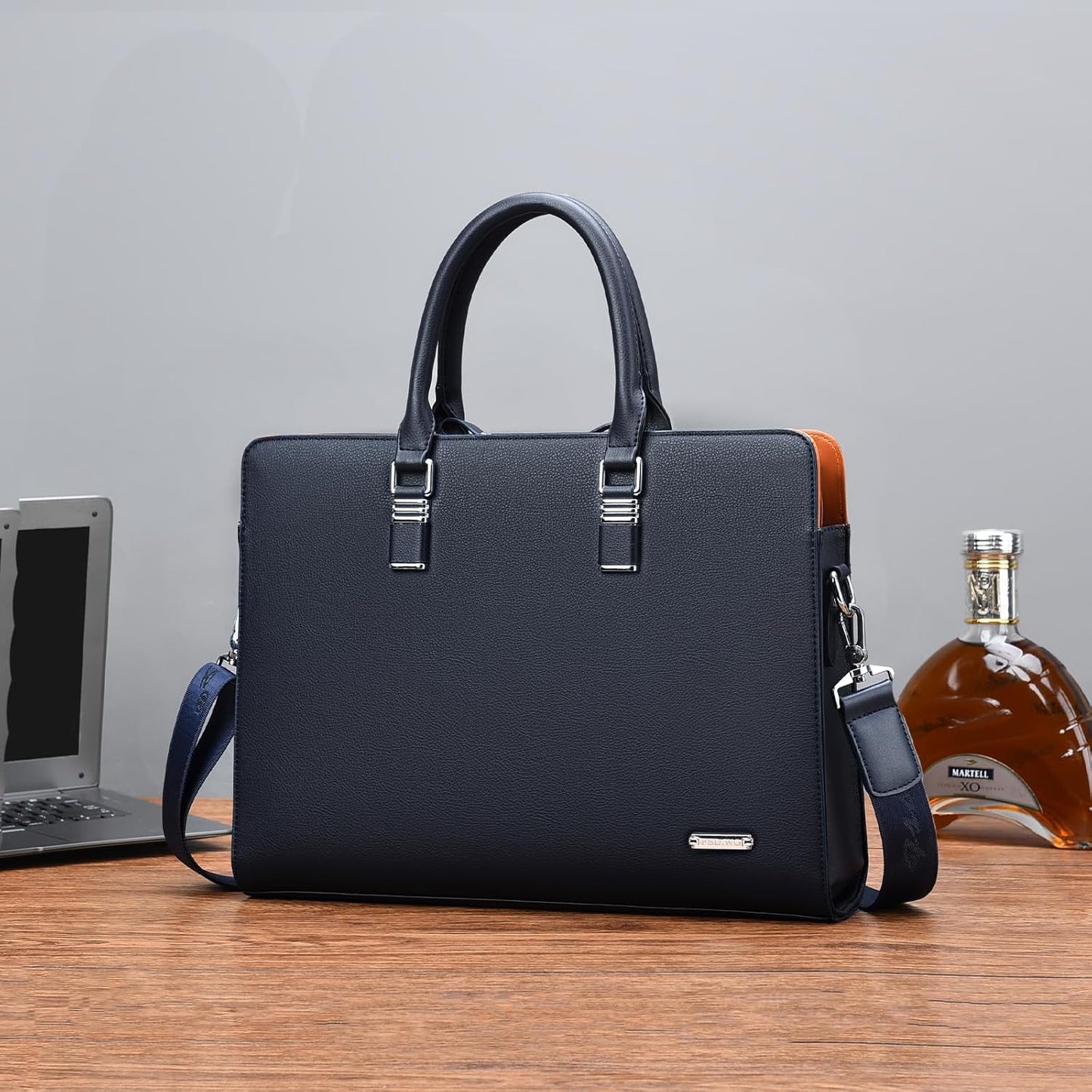 Genuine Leather Multi-Compartment Business Briefcase for Professionals 1