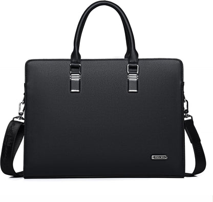 Genuine Leather Multi-Compartment Business Briefcase for Professionals 4