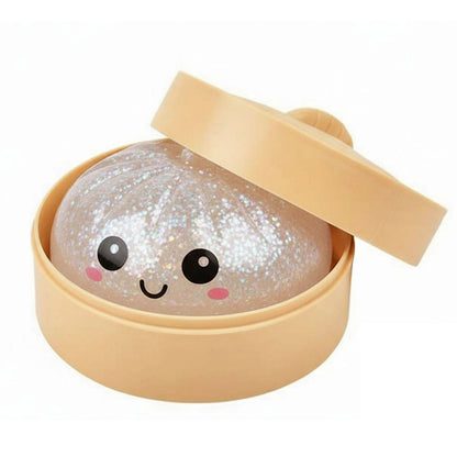 Glitter Bun Fidget Toy Kawaii Dumpling Squeeze Dough Ball Desk Toy Viral Fall 2026 Gift Stress Relief 10