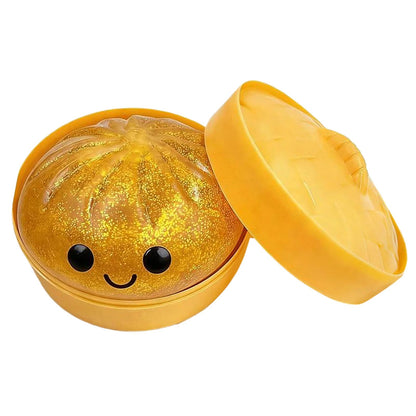 Glitter Bun Fidget Toy Kawaii Dumpling Squeeze Dough Ball Desk Toy Viral Fall 2026 Gift Stress Relief 12
