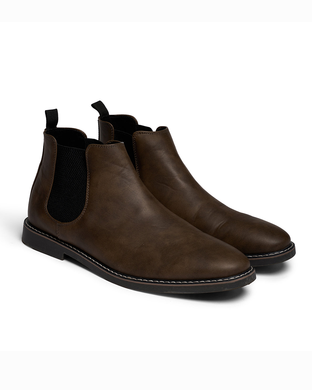 Men's Chelsea Boots with Elastic Side Panels
