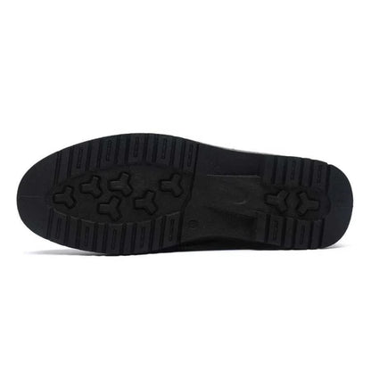 Men's Derby Shoes with Stitch Detail and Lug Sole