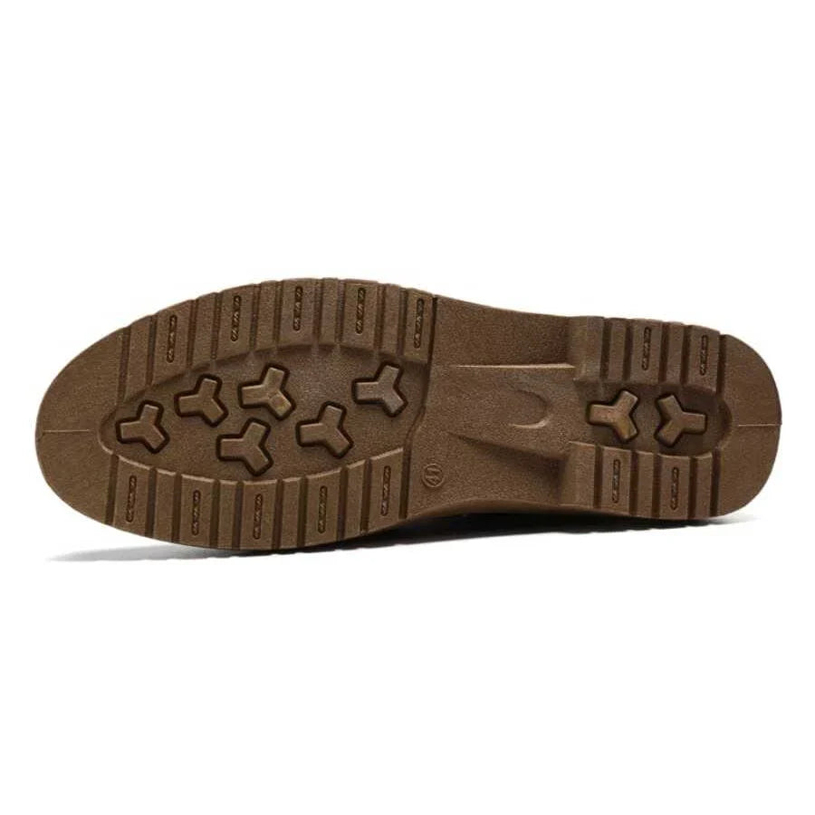 Men's Derby Shoes with Stitch Detail and Lug Sole