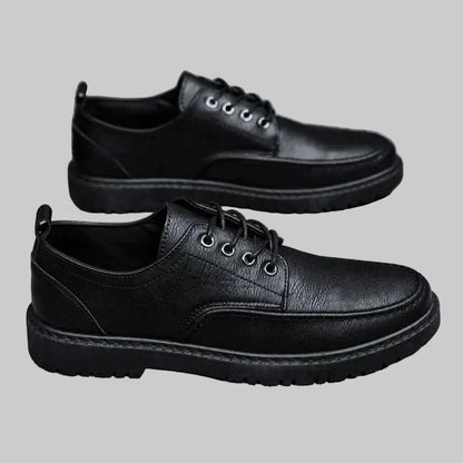 Men's Derby Shoes with Stitch Detail and Lug Sole