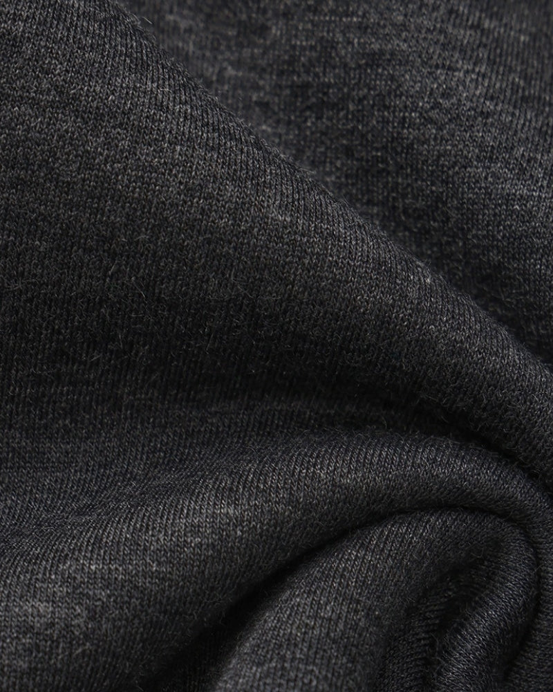 Men's Crew Neck Pullover Sweater with Ribbed Cuffs