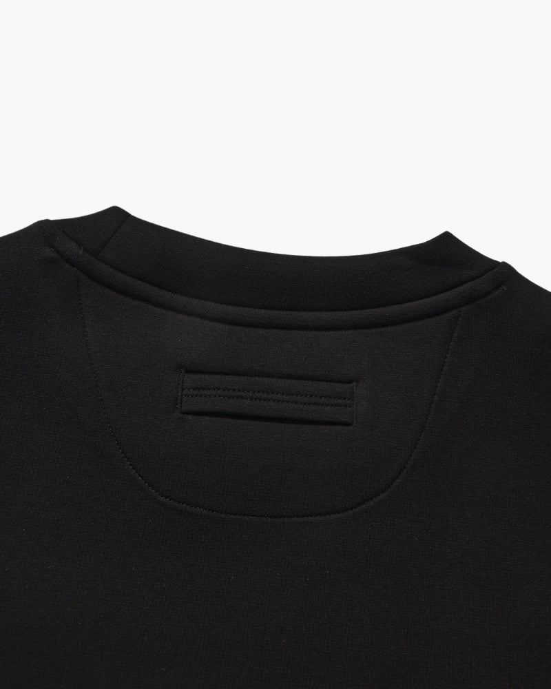 Men's Crew Neck Pullover Sweater with Ribbed Cuffs