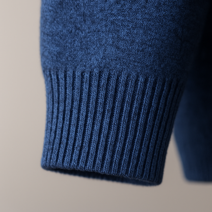 Men's Shawl Collar Knit Sweater with Button