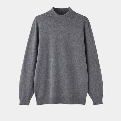 Men's Long Sleeve Mock Neck Knit Sweater