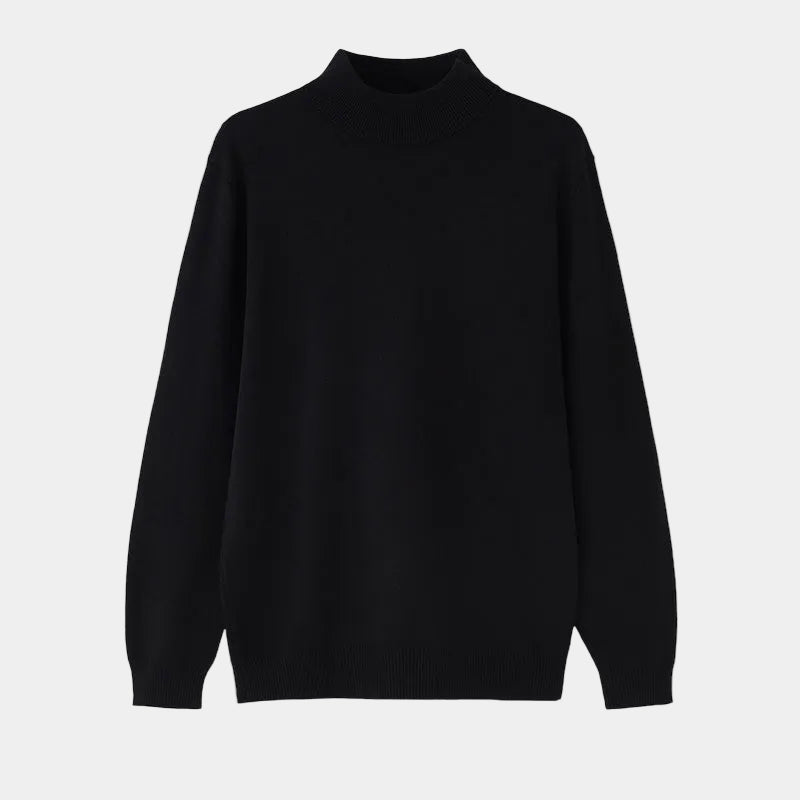 Men's Long Sleeve Mock Neck Knit Sweater