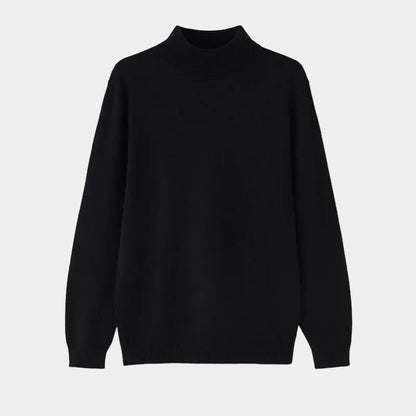 Men's Long Sleeve Mock Neck Knit Sweater