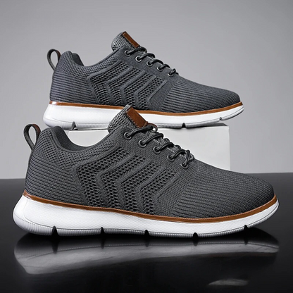 Men's Breathable Knit Lace-Up Sneakers