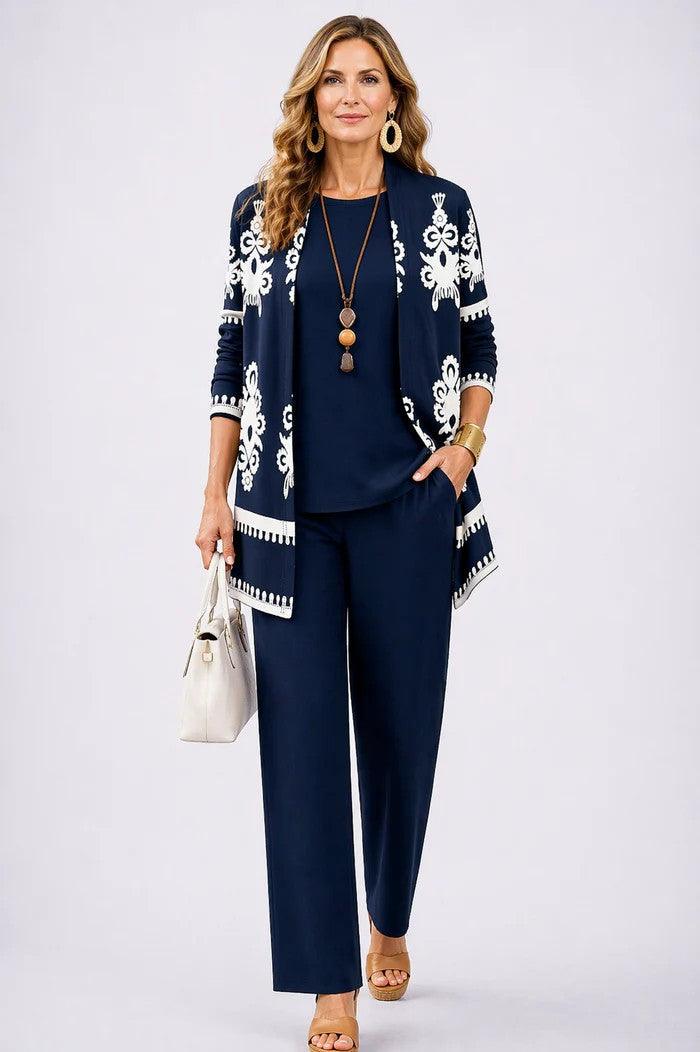 Iris 3-Piece Set | Relaxed Fit, Lightweight, Printed Trousers 7