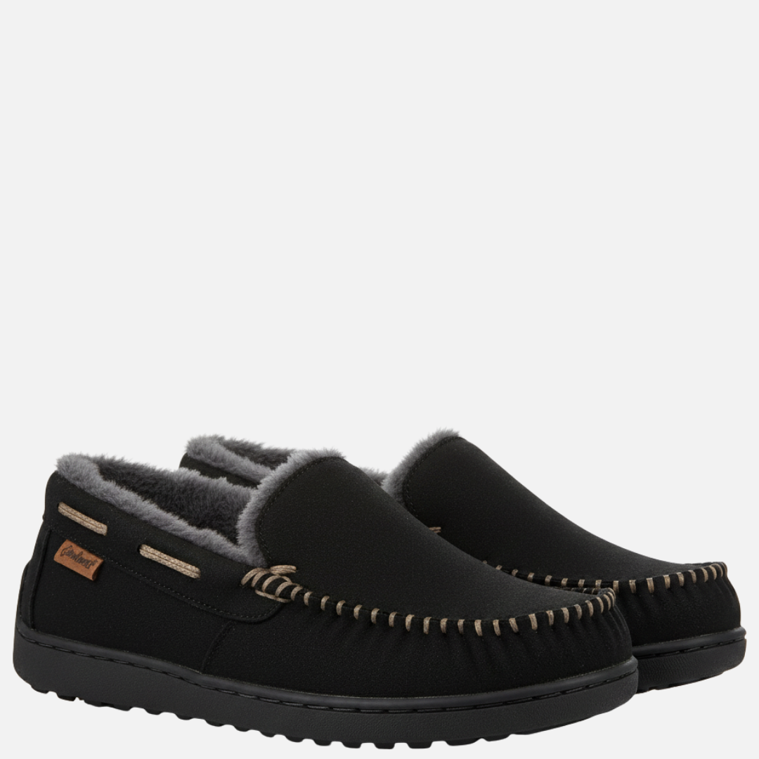 Men’s Cozy Winter Slippers – Fleece Lined Indoor Loafers