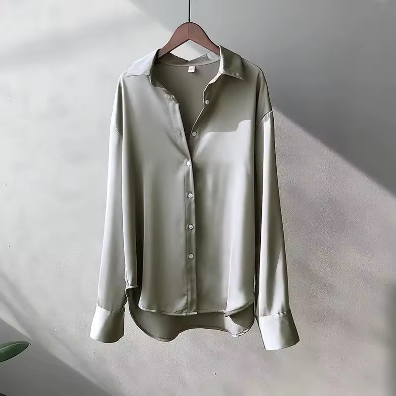 Jade Womens Blouse | Lightweight Silk, Elegant Summer Top 5