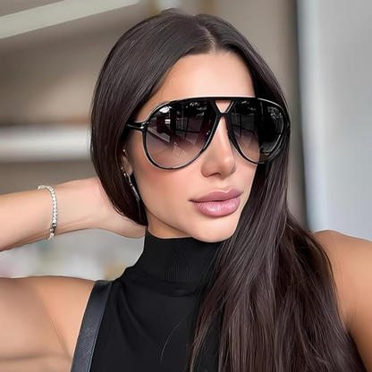 Lightweight unisex aviator sunglasses – oversized square lenses, lightweight frame, for summer 2025 4