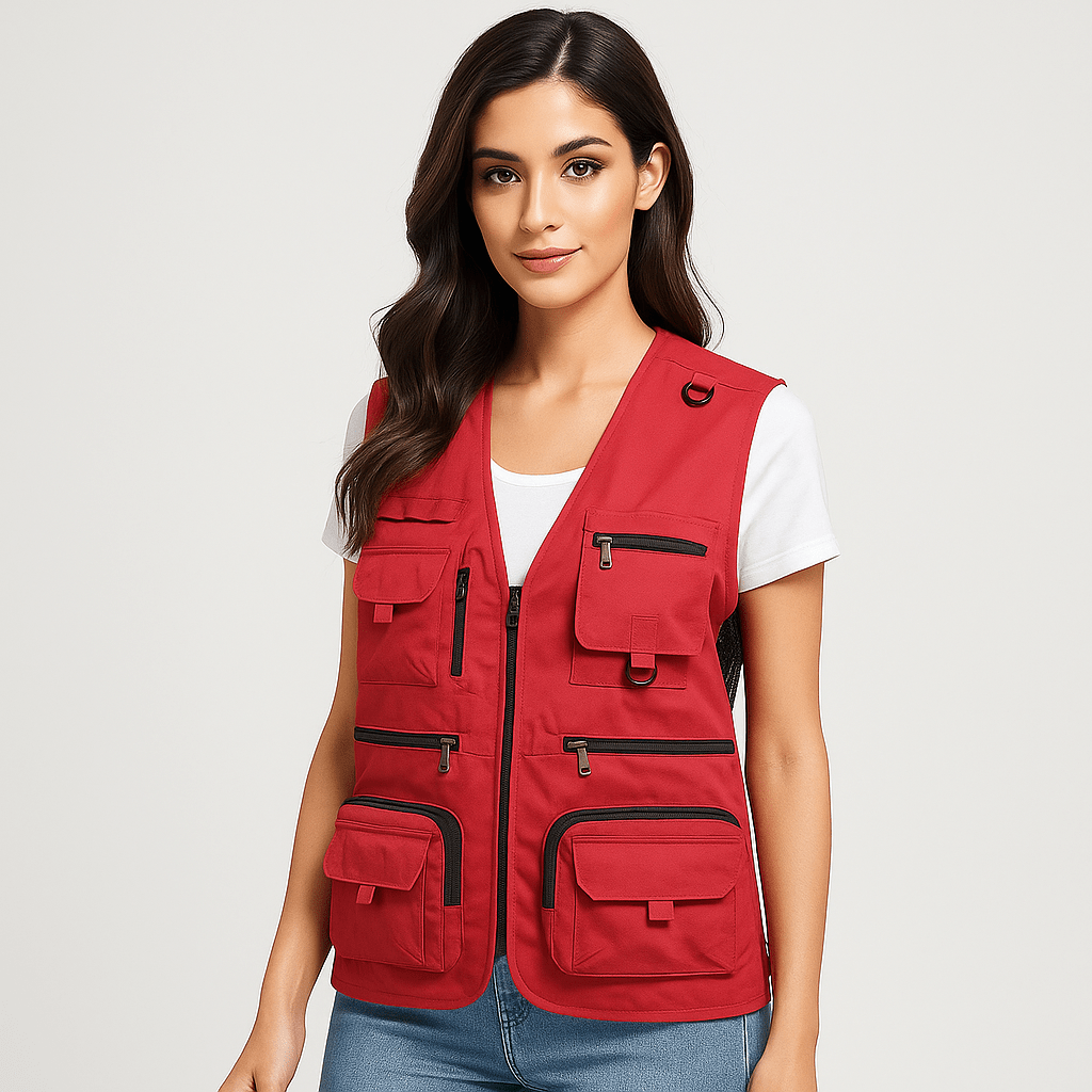 Luxe Summer Vest | Lightweight, Multi-Pocket Nylon Design 1