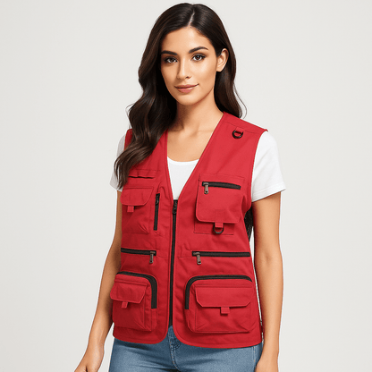 Luxe Summer Vest | Lightweight, Multi-Pocket Nylon Design 1