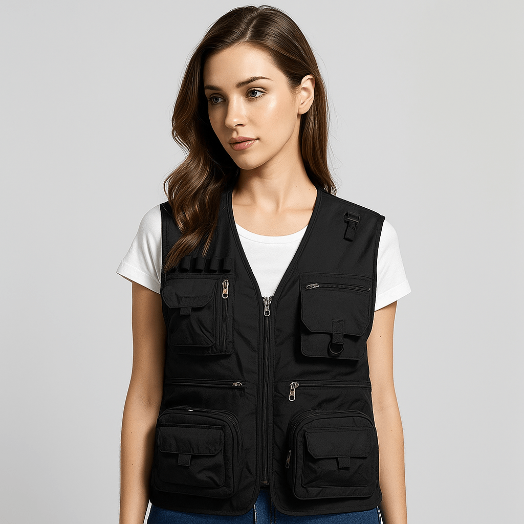 Luxe Summer Vest | Lightweight, Multi-Pocket Nylon Design 2