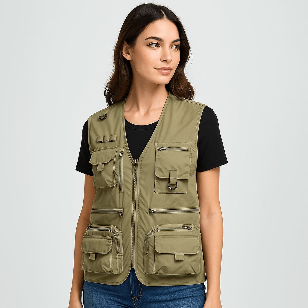 Luxe Summer Vest | Lightweight, Multi-Pocket Nylon Design 3