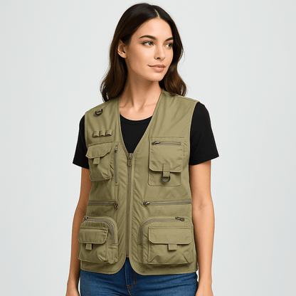 Luxe Summer Vest | Lightweight, Multi-Pocket Nylon Design 3