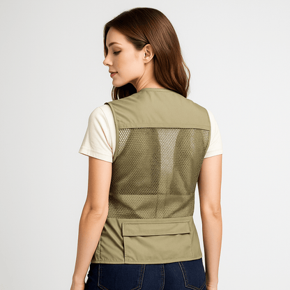 Luxe Summer Vest | Lightweight, Multi-Pocket Nylon Design 4