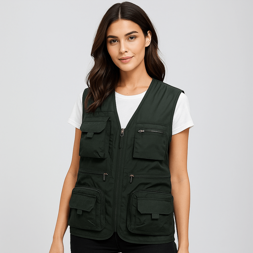 Luxe Summer Vest | Lightweight, Multi-Pocket Nylon Design 5
