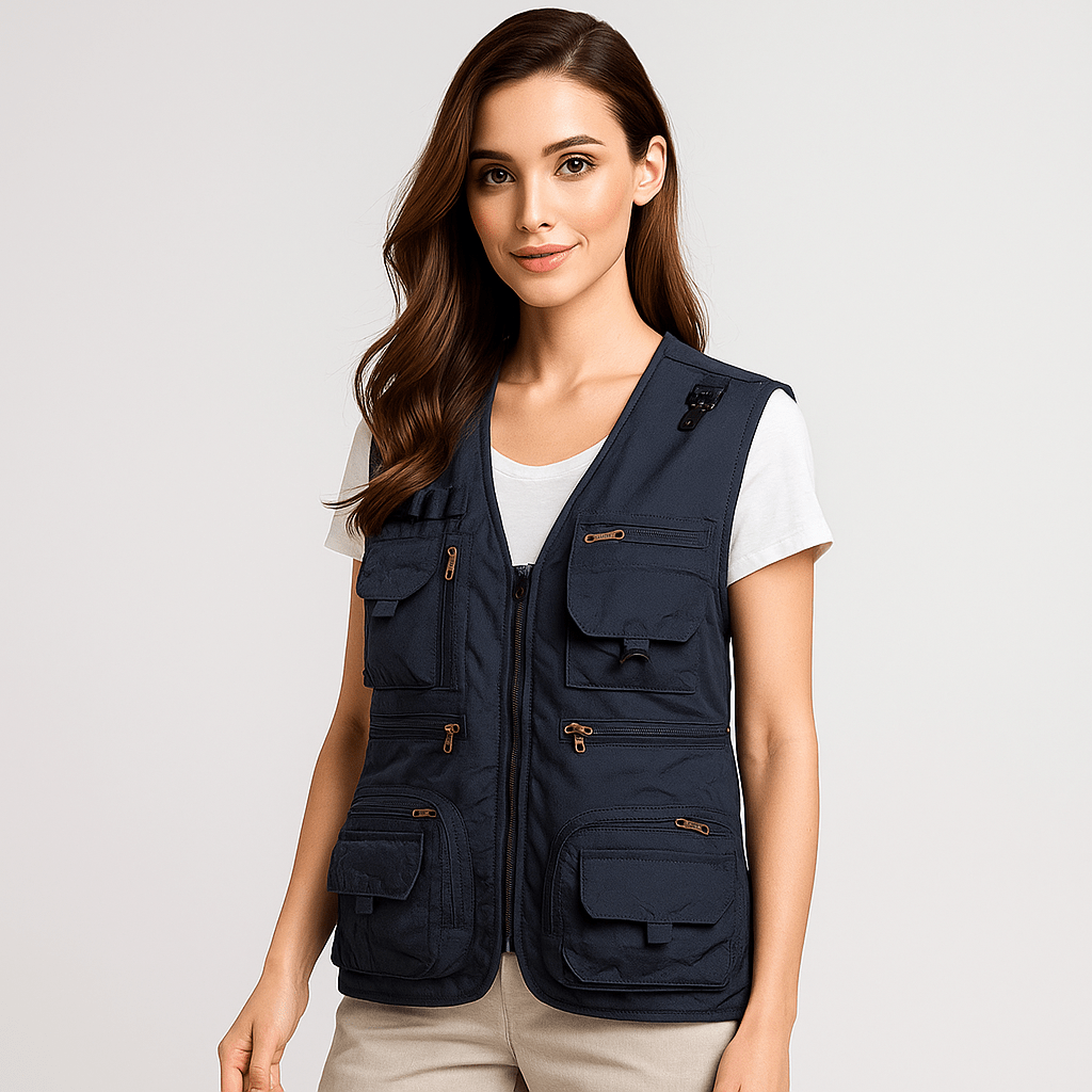 Luxe Summer Vest | Lightweight, Multi-Pocket Nylon Design 7