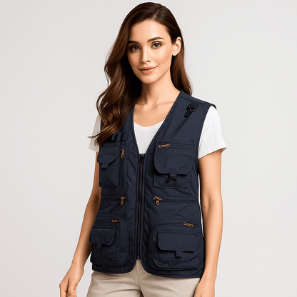 Luxe Summer Vest | Lightweight, Multi-Pocket Nylon Design 7