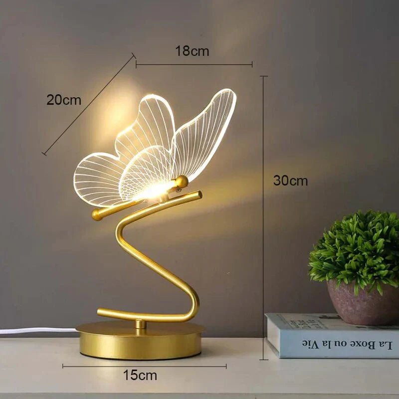 Luxury Butterfly LED Table Lamp - ButterflyLuxe 7