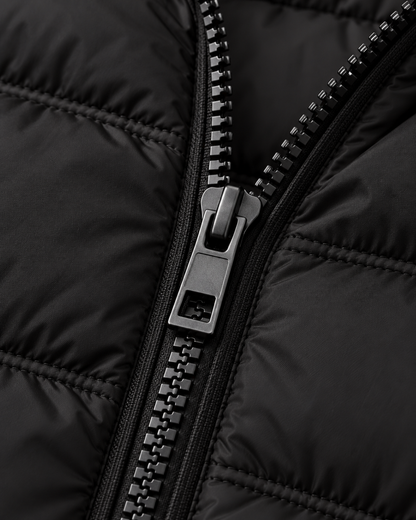 Women's Puffer Jacket – Hooded, Quilted Zip-Up