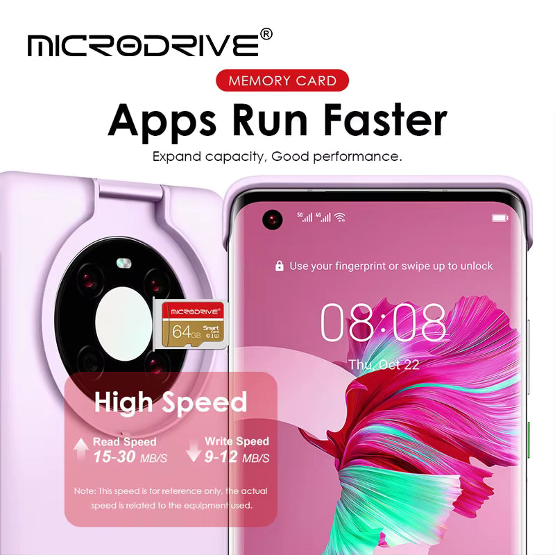 MicroDrive MicroSD card Class 10 UHS-I U3 Memory card High Speed TF card 4