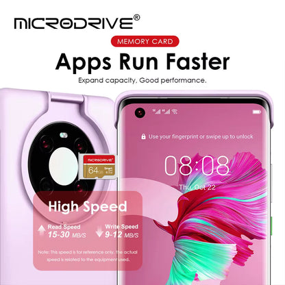MicroDrive MicroSD card Class 10 UHS-I U3 Memory card High Speed TF card 4