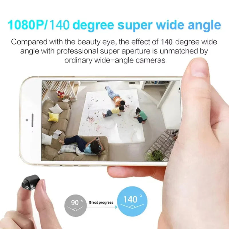 Mini 1080P WiFi HD Security Camera with Night Vision and Motion Detection (Wired Power Supply) 4