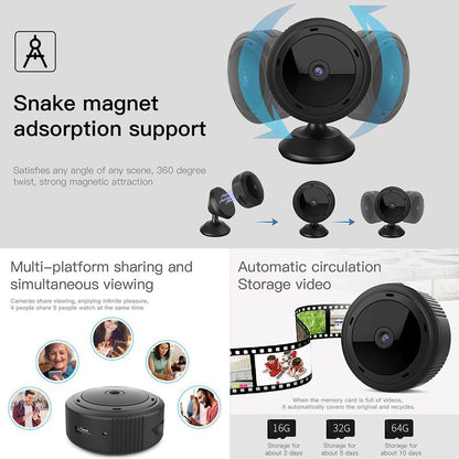 Mini WiFi Camera 1080P HD IR Night Vision Home Security Camera Baby Monitor 2