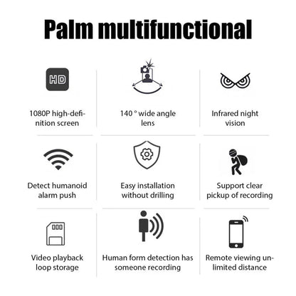 Mini WiFi Camera 1080P Night Vision Motion Alerts Remote Control Easy App Installation Home Security 2025 2