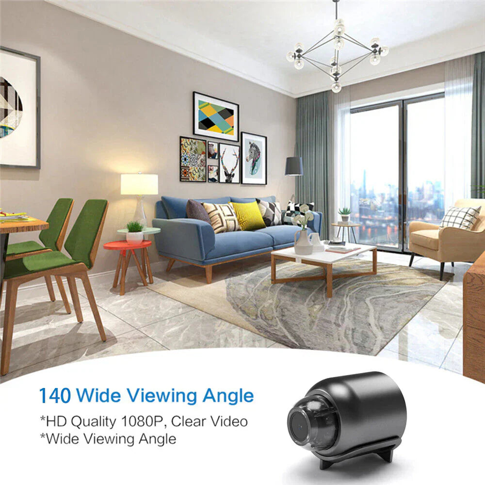 Mini WiFi Camera 1080P Night Vision Motion Alerts Remote Control Easy App Installation Home Security 2025 3