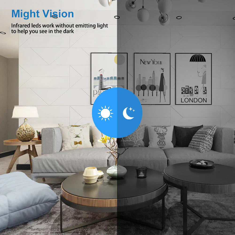 Mini WiFi Camera 1080P Night Vision Motion Alerts Remote Control Easy App Installation Home Security 2025 4