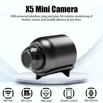 Mini WiFi Camera 1080P Night Vision Motion Alerts Remote Control Easy App Installation Home Security 2025 6