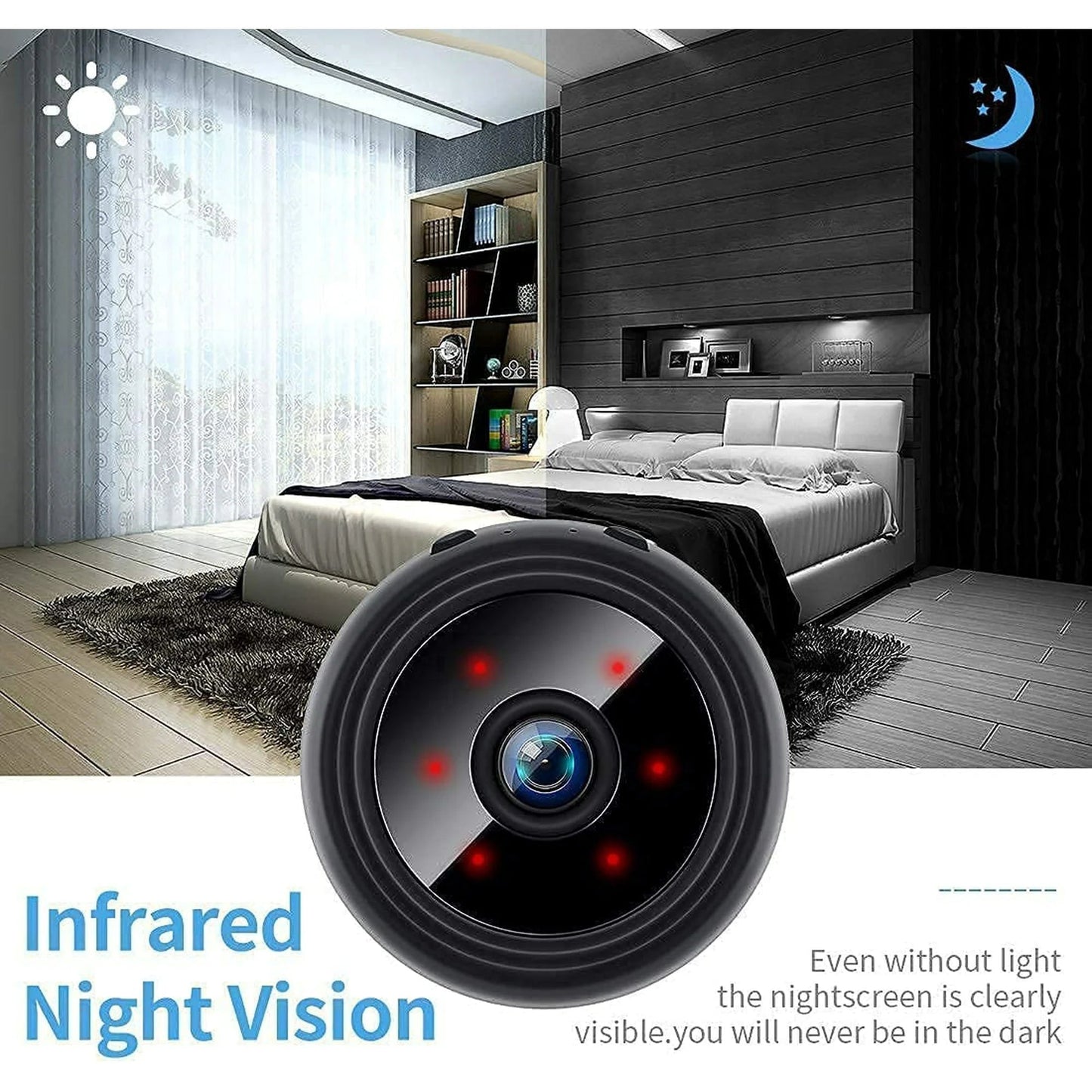 Mini Wireless Magnetic Camera with Audio and Video Live Feed 2