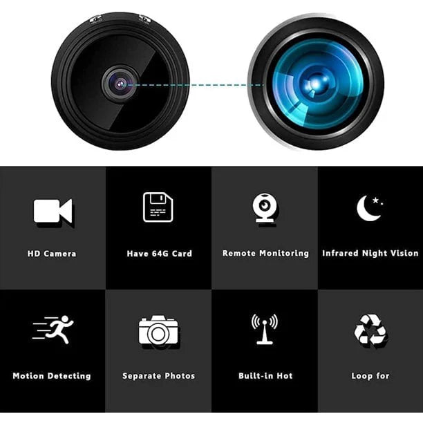 Mini Wireless Magnetic Camera with Audio and Video Live Feed 3