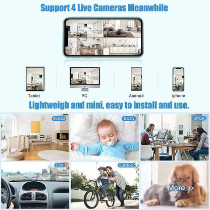Mini Wireless Magnetic Camera with Audio and Video Live Feed 4