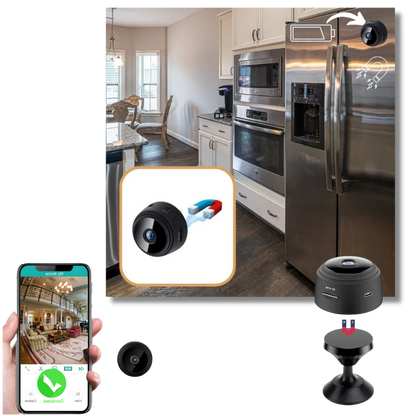 Mini Wireless Security Camera Magnetic Mount Indoor WiFi Camera Trap 2025 Night Vision Motion Alerts 2